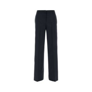 Pt Torino Women Navy Blue Twill Francoise Pant